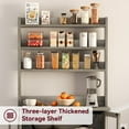 thumbnail image 5 of Yeshouse Bakers Rack with Storage and Power Hub - Versatile Microwave Oven Stand with Pantry Hutch and Thick Tabletop, 5 of 7