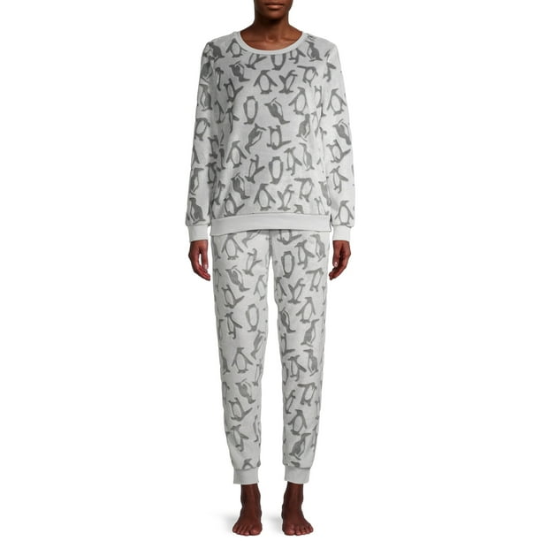 Women's and Women's Plus Plush Pajamas, 2Piece Set