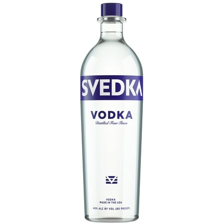 SVEDKA Vodka, 1 L Bottle, 40% ABV