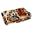 thumbnail image 2 of Rose Leopard Soft and Warm Microfiber Custom Throw Blanket: Printed Lightweight Throw Blankets for Sofa, Bed, Couch, Office, and Camping, 2 of 6