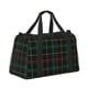 thumbnail image 2 of Balery Buffalo Plaid Dark Green Bolsa de Gimnasio para Mujeres, Bolsa de Viaje con Bolsillo Húmedo, Bolsa de Fin de Semana para Mujeres, Bolsa de Viaje Resistente al Agua, 2 of 7