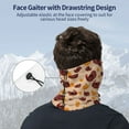 thumbnail image 4 of Neck Gaiter Face Cover Scarf, Thanksgiving Turkey and Pumpkin Soft Face Sun Mask Cover Scarf Headband Cooling Sweat Absorbing Bandanas Hiking Cycling Running, 4 of 7