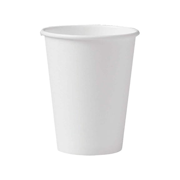 Watson Distributing 12 oz Premium Single Wall Leak-Free Paper Cup - 1000 Count Leakproof Recyclable White Disposable Hot Cups for Restaurants, Cafes, Bistros, Parties, and Events
