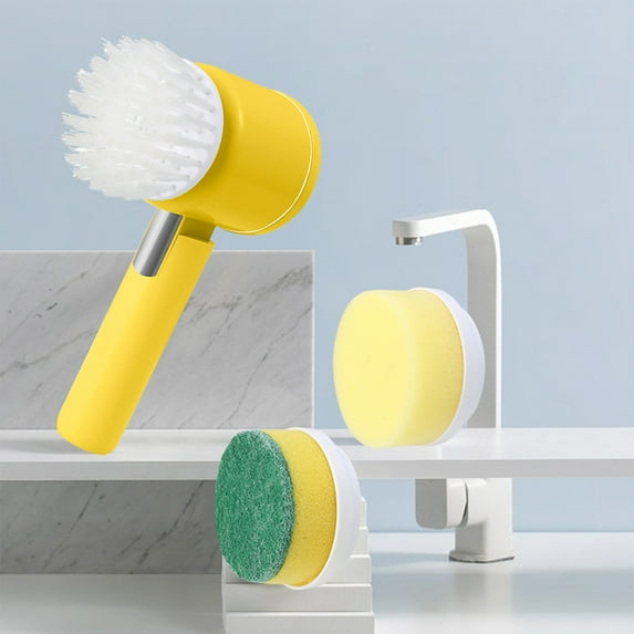 Vikakiooze 2023 Promotion on sale, Electric Spin Scrub-ber Rechargeable Cleng Tools, Electric Cleng Brush With 3 Brush Heads, Electric Scrub-ber Suitable For Bathroom Wall Kitchen