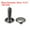 Gun-black, variant on 100 Sets Leather Rivets 8mm Double Cap Rivets 12mm Height Studs Silver Tone