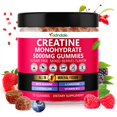 thumbnail image 1 of Gomitas de monohidrato de creatina Adndale 5000 mg con vitamina B12 75 veganas, 1 of 9