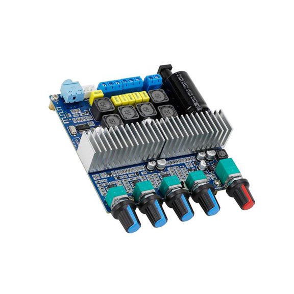 Matsuzay Módulo amplificador de potencia de altavoz, 2,1 canales, 12-24V, placa de Subwoofer de sonido DIY para coche, Control de volumen, amplificador Electrónica miscelánea Typ 2