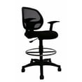 thumbnail image 1 of Nicer Furniture Footing Mid-Back Ergonomic Black Mesh Computer Desk Chair, 1 of 4