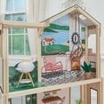 thumbnail image 6 of Click & Play Fully Assembled Pop-Up Wooden Dollhouse with 50 Accessories, 6 of 6