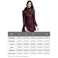 thumbnail image 6 of Elezay Women Lightweight Down Jacket Long Jacket Winter Down Coat Windproof Puffer Coats Hooded Packable Purple S, 6 of 6