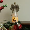 thumbnail image 3 of 10" LED Flameless Pillar Candle in a Clear Glass Bottle Lantern with Deer Accents, 3 of 4