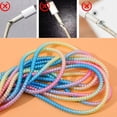 thumbnail image 4 of 1.6m/1.4m Arco Iris Colorido De Moda Cable De Datos Manga Protectora Práctico Exquisito Láser Espiral USB Cargador Organizador, 4 of 4
