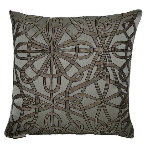 Canaan Company Slip Knot Decorative Feather and Down Filled Throw