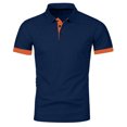 thumbnail image 7 of Yungyresw Polo Shirt for Men Slim Fit Short Sleeve Polo Contrast Trim Button Placket T-Shirt for Summer Wear Casual, 7 of 7