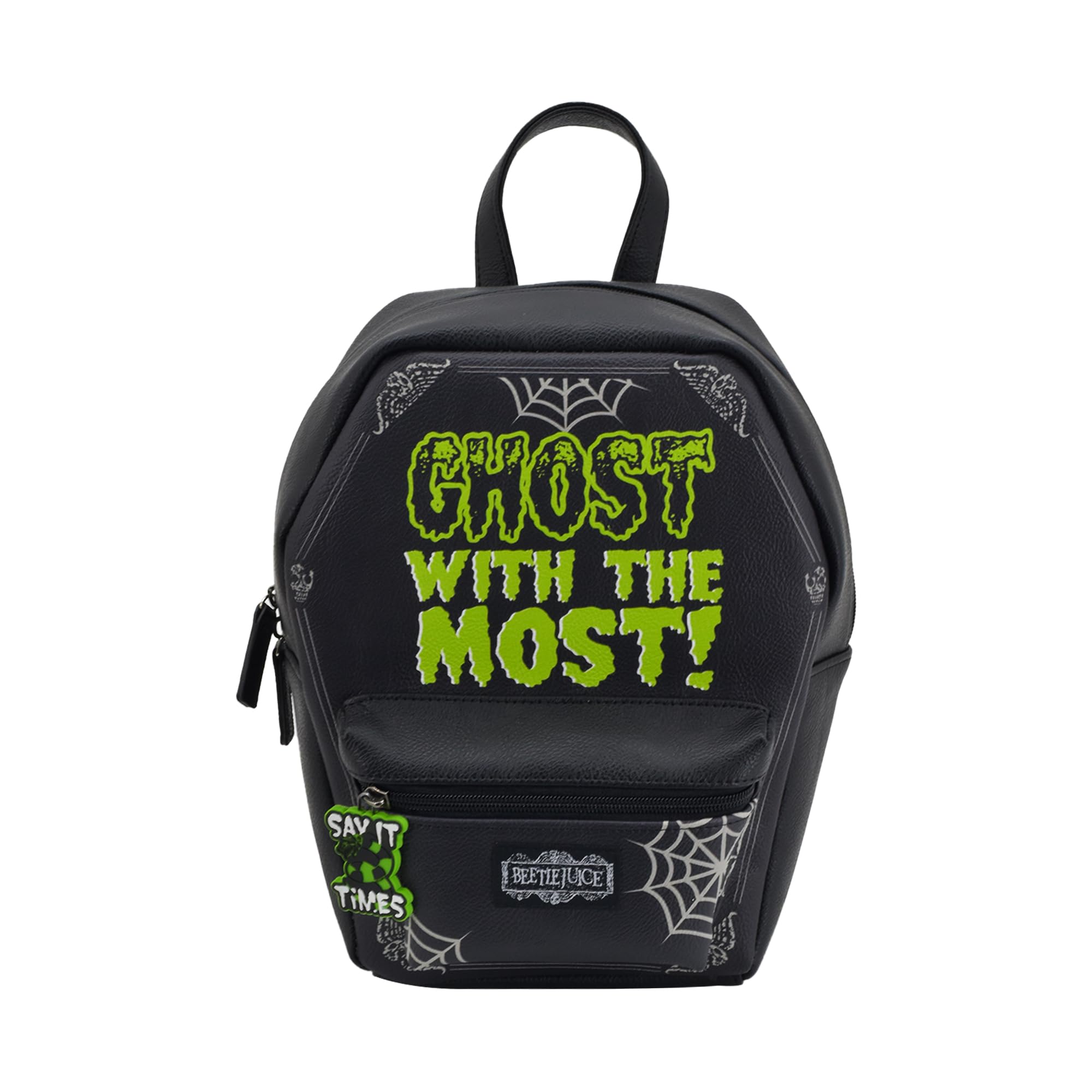 beetlejuice mini backpack walmart Beetlejuice Mini Backpack, Small Travel Bag Purse for Men and Women,  Adjustable Shoulder Straps, Multi, 11 Inch