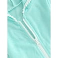 thumbnail image 6 of Jxzom Kids Little Girl Swim Cover Up Dress Toddler Zip-Up Hoodie Beach Pool Bathing Suit Robe Terry Swimsuit Coverup, 6 of 8
