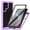 Purple, variant on Galaxy S26 Ultra Case with Built in Screen Protector,Dteck Full-Body Shockproof Rubber Hybrid Protection Case Crystal Clear PC Back Cover for Samsung Galaxy S26 Ultra,Black