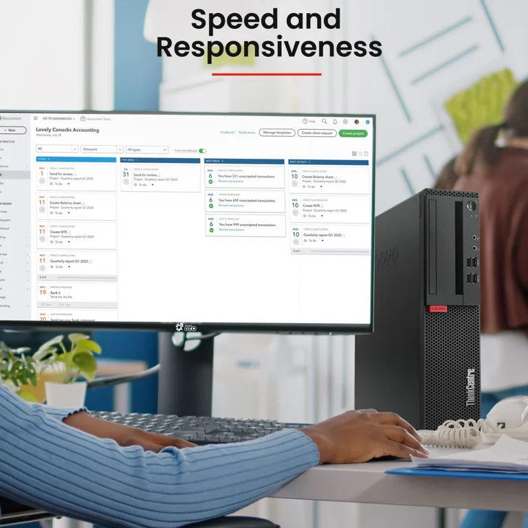 Restored Lenovo ThinkCentre Desktop PC, Intel Core i7-6700, 32GB