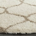 thumbnail image 4 of SAFAVIEH Hudson Arline Geometric Shag Area Rug, Ivory/Beige, 7' x 7' Round, 4 of 8