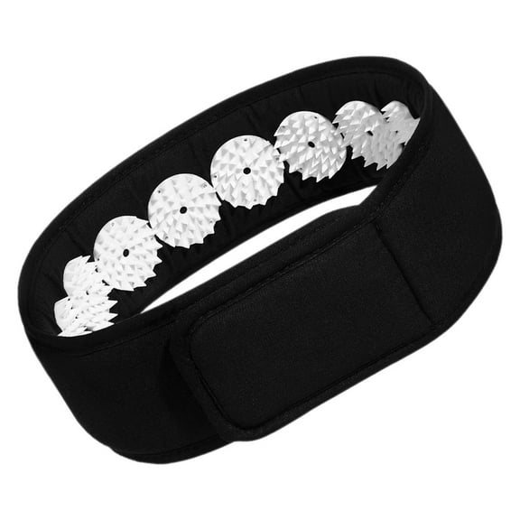 LOLIPPYY Portable Acupressure Yoga Headband Black for Relaxation and Daily Use