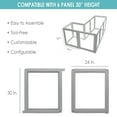 thumbnail image 4 of Front Row Clear Plastic Dog Pen Extension Kit – 2-Panel, 30-Inch Height Add-On for Playpen, Ideal for Expanding Dog Play Area, Durable and Easy to Assemble, 4 of 6