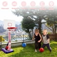 thumbnail image 4 of Yexmas Kids Basketball Hoop ,Pool Basketball Hoop, Height Adjustable Toddlers Basketball Hoop with 4 Balls, Indoor Outdoor, Basketball Summer Swimming Pool Toys Gifts for Boys Girls, 4 of 8