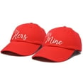 thumbnail image 4 of DALIX Matching His and Her Hat Set of 2 Couples Embroidered Baseball Cap Red, 4 of 7