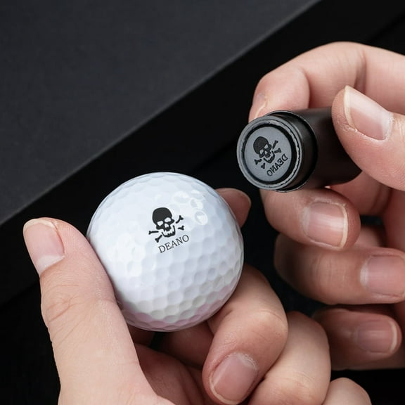 ARLUCKAT Metal Multicolors Custom Golf Stamps, Gift For Golfer, Self Ink Stamp