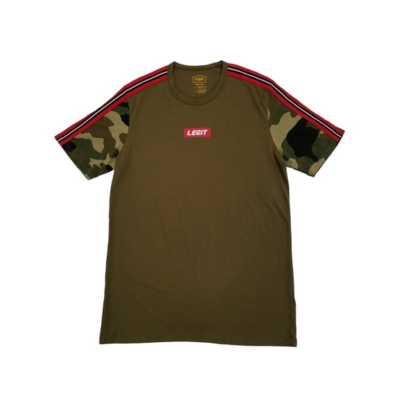 Mens Big & Tall Green Camouflage Legit Graphic T-Shirt 2XL