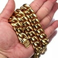 thumbnail image 6 of QQTDFG 8mm-18mm Fashion Mens Chain Gold Miami Curb Cuban 316L Stainless Steel Necklace-18mm-20inch or 50cm-Gold, 6 of 6