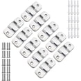 thumbnail image 4 of 10 pares de ganchos para marcos de fotos, soporte de montaje empotrado para muebles, colgador de cuadros de metal resistente para montaje en pared para sujetar cuadros, imágenes o espejos., 4 of 5