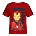 thumbnail image 3 of Marvel Avengers Boys' 4-Pack T-Shirts - Iron Man, Captain America, Hulk - Multicolor, 3 of 5