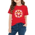 thumbnail image 5 of Piuwrlz Girl Graphic Shirts Tops Girls Short T-Shirts Sleeve Cotton Pullover Red Size 7 Years, 5 of 10