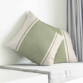 thumbnail image 3 of Sage Green Vintage Pillow Covers 16x16 Inch Decorative Throw Pillow Cover, Geometric Stripes Simple Lines Sofa Pillowcases Accent Cushion Case Home Decor Bedroom Living Room, 3 of 6