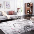 thumbnail image 3 of SAFAVIEH Craft Angjelko Abstract Area Rug, Grey/Wine, 8' x 10', 3 of 8