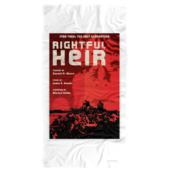 Star Trek Beach Towel, 30"x60" TNG Season 6 Episode 23 Beach Towel