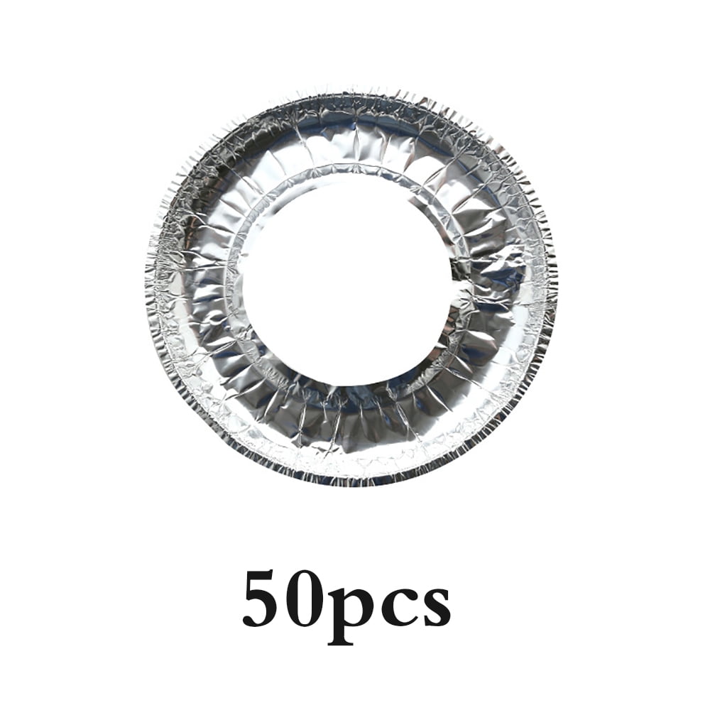 Toma Electric Stove Covers Electric Stove Bib Liners Disposable Aluminum Foil Round Cover Liners