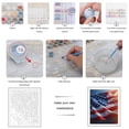 thumbnail image 3 of Paint by Numbers Kit for Adults, Patriotic Flag Waves Sunset Sky Paint by Numbers, Easy Paint by Numbers Kit for Adults Beginner, DIY Adult Paint by Number Kits on Canvas, 12x16in Home Decor, 3 of 7