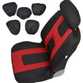 thumbnail image 2 of BDK Red Rome Sport 2-Tone Car Seat Cover Set With Floor Mats & Ergo Steering Wheel Cover 2 of 6