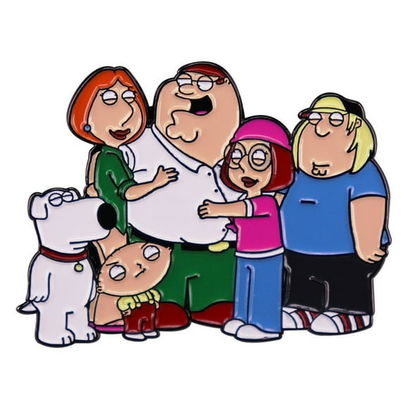 Family Guy Cast 1.75 Inches Wide Enamel Metal Pin