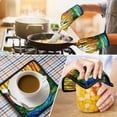 thumbnail image 4 of Stained Glass Landscape Kitchen Oven Mitt and Pot Holder Sets 4 Pcs for Baking, Cooking and Grilling, Heat Resistant Up To 392 °F, 4 of 7