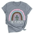 thumbnail image 2 of Patlollav Women Tshirts Under $10, Easter Womens Tops Short Sleeve Colorful Print Round Neck Casual Summer Shirts, 2 of 6