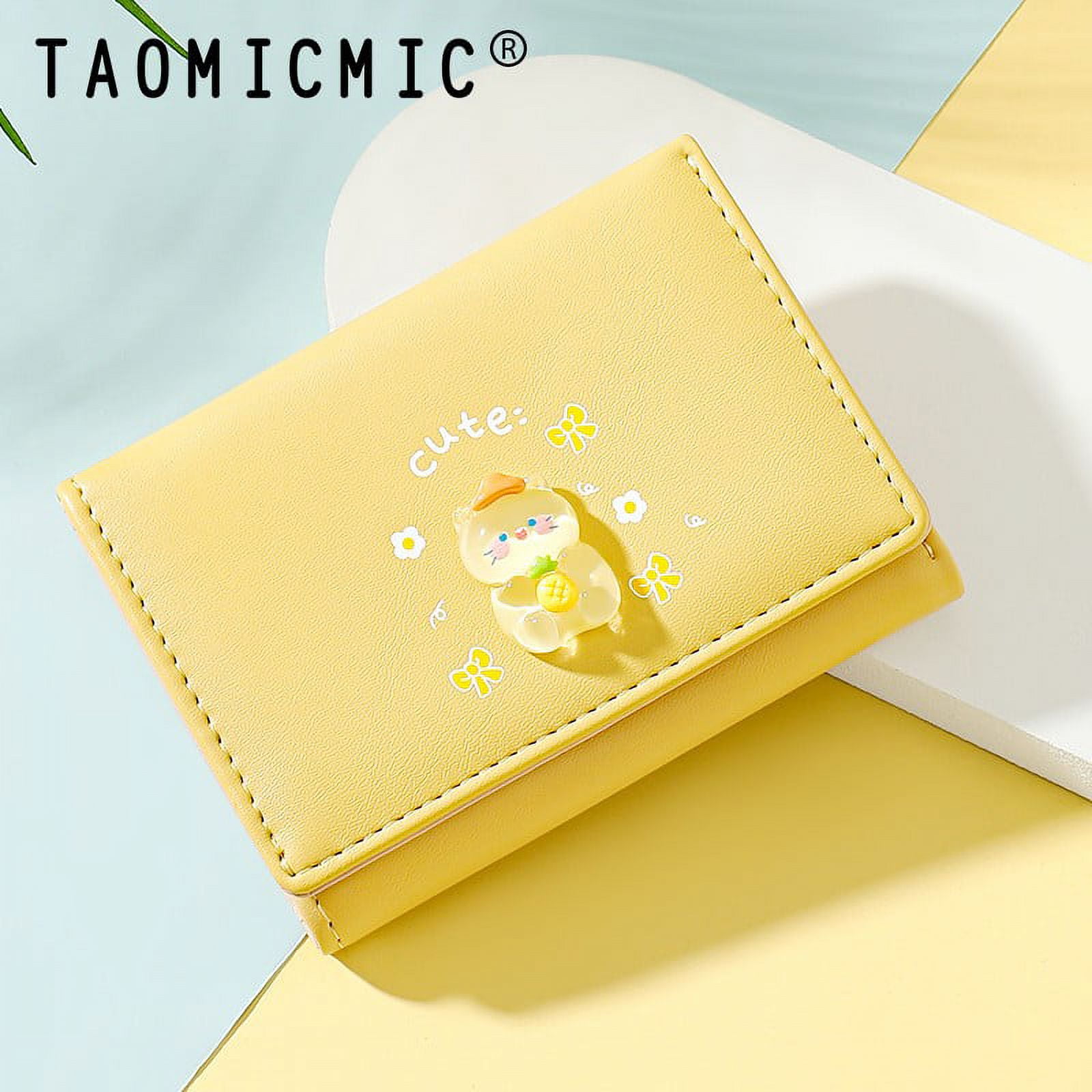 Portefeuilles Portefeuille Femme Fabricant Cartoon Rabbit PrintingShort Cartoon Fruit Button Cute Mini Clip Girl Wallet Purse Bag Porte Monnaie Homme Cuir Portefeuille Homme Format (Blue, One Size