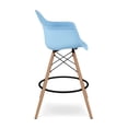 thumbnail image 4 of Aron Living Pyramid 28" Plastic Counter Stools with Arms in Blue (Set of 2), 4 of 6