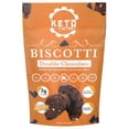 thumbnail image 3 of Keto Factory Double Chocolate+ Chocolate Chips Biscotti Cookies, 3.39 oz, 2-Pack | Keto, Diabetic & Diet Friendly Snacks, Low Carbs Treats, No Sugar Bites, Almond & Coconut Flour, Gluten Free, Non-GMO, 3 of 9