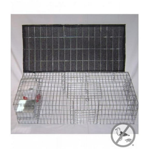 Bird B Gone Pigeon Trap with Shade, Food & Water Containers, 35 in x 16 in x 8 in