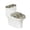 Geometric Mosaic, variant on HELLHERO Bathroom Toilet Lid Cover Set 2 Pack Cozy for Indoor Home, Universal