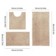 thumbnail image 4 of 3 Piece Chenille Bath Mat Sets, Large Bathroom Mats +Bathroom Rugs + Toilet Mat, Soft, Water Absorbent, Non-Slip, Perfect for Tub, Shower and Bath Room, 4 of 10