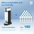 thumbnail image 4 of Soda Streaming Machine, Stainless Sparkling Water Maker Easy Install with Quick Twist 1L PET Carbonating Bottle, Soda Maker Compatible with 60L CO2 Carbonator (NOT Included), ADD4902BKOQ/37, 4 of 7