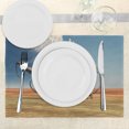 thumbnail image 3 of Ambesonne Jurassic Place Mats Set of 4, Diplodocus Dinasours, Standard Size, Khaki Blue Grey, 3 of 6